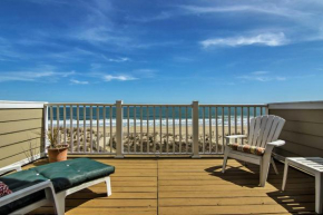 Nautical Beachfront Condo with Deck and Ocean Views!